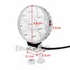 Aluminum Motorcycle Headlight Fog Light Universal Round LED Work Spot Light for Motorcycle Motorbike Scooters Car