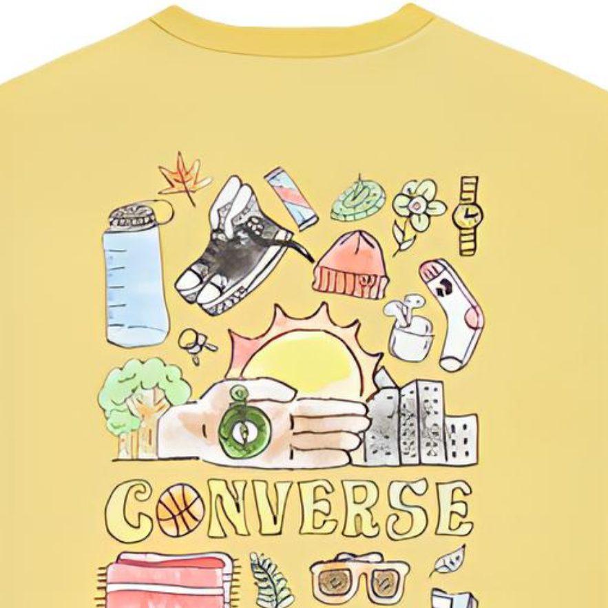 Converse T Shirt Men's Saturn Gold 10022038-A05