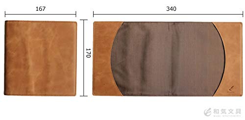 Waki Stationery Original Quo Vadis Executive Size Made in Japan Genuine Leather Notebook Cover, Waxed Leather (Cover Only), Lavender