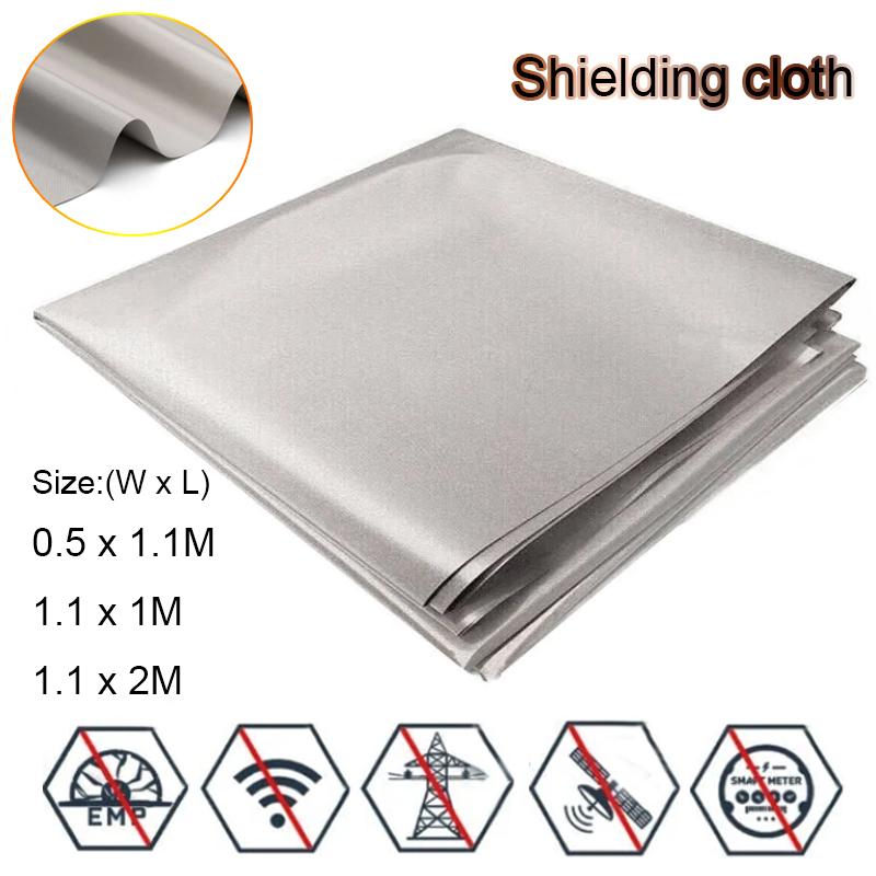 1/2meter Conductive EMF Shielding Fabric Block WiFi LF/RF Signal AntiRadiation Magnetic&EMI Protection Cloth for Signal Interfer