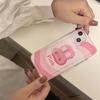 Ins Silikon Soft Clear Telefon Fall Für Iphone 11 13 Promax 12promax 14 Pro Max Cartoon Kaninchen Rosa Hase zurück Abdeckung Capa