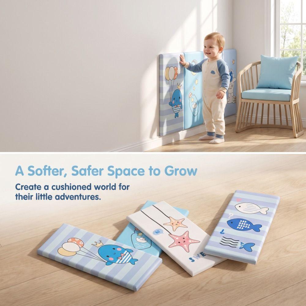 Self Adhesive Anti Collision Cushion Waterproof Foam Bumper Flexible Padded Wall Sticker  Bed Head