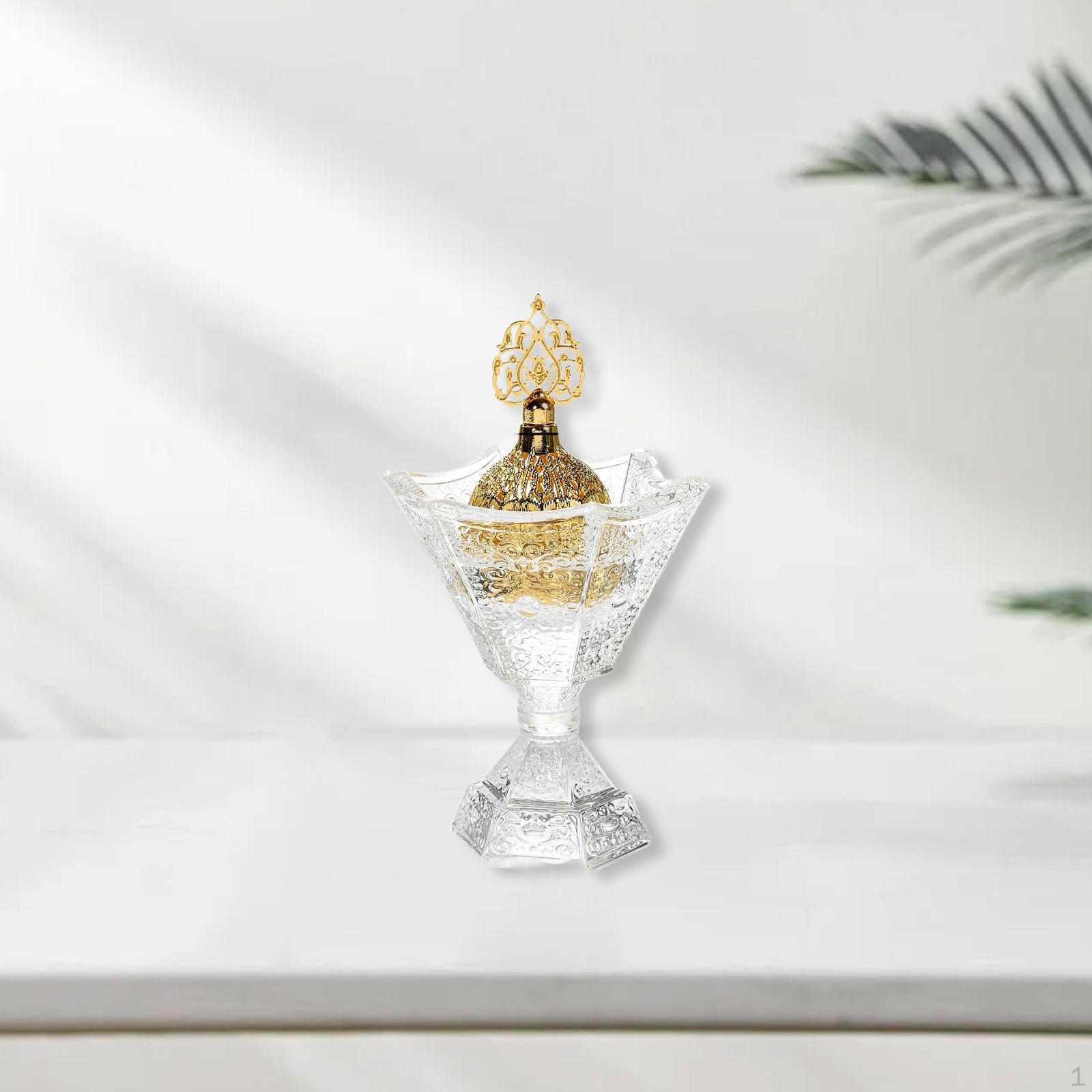 

Glass Incense Burner Censer Centerpiece Attractive Decoration Arabian Design Tabletop