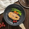 MENJO Granite Frying Pan 20cm Non Stick Skillet with Lid/Spatula for Home Cooking