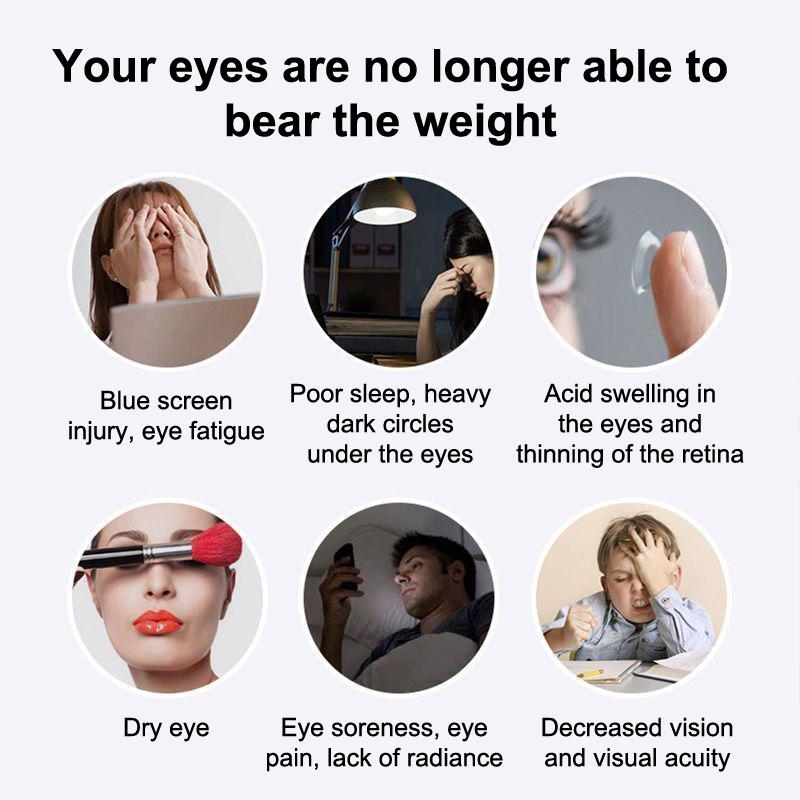 Augenbefeuchter Nano-Spray Brille Trocken und Adstringierend zur Linderung von Müdigkeit Tragbar USB-Aufladung Augenbad Trockene Augen Zerstäubung