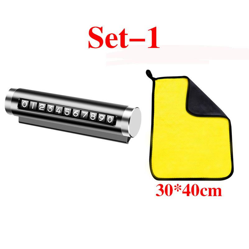 Universelle Metall Auto Temporäre Parkkarte Drehen Telefonnummernschild Aluminium Aufkleber Parkstopp im Autostyling Autozubehör