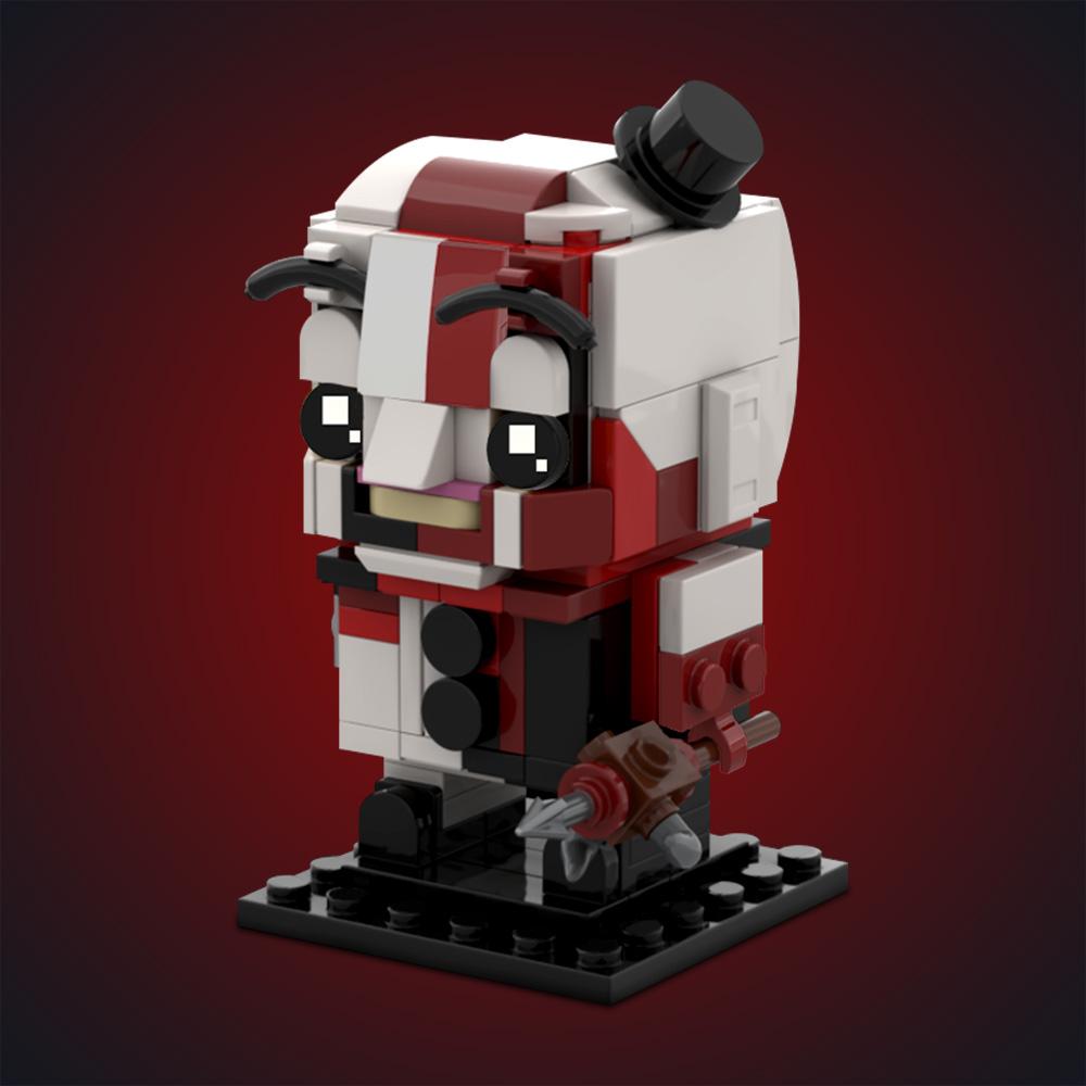 MOC Terrifier Art il Clown (Edizione Marmellata di Fragole) Mattoncini Modello Film Horror Terrifier Clown Killer Giocattoli Mattoncini Regali