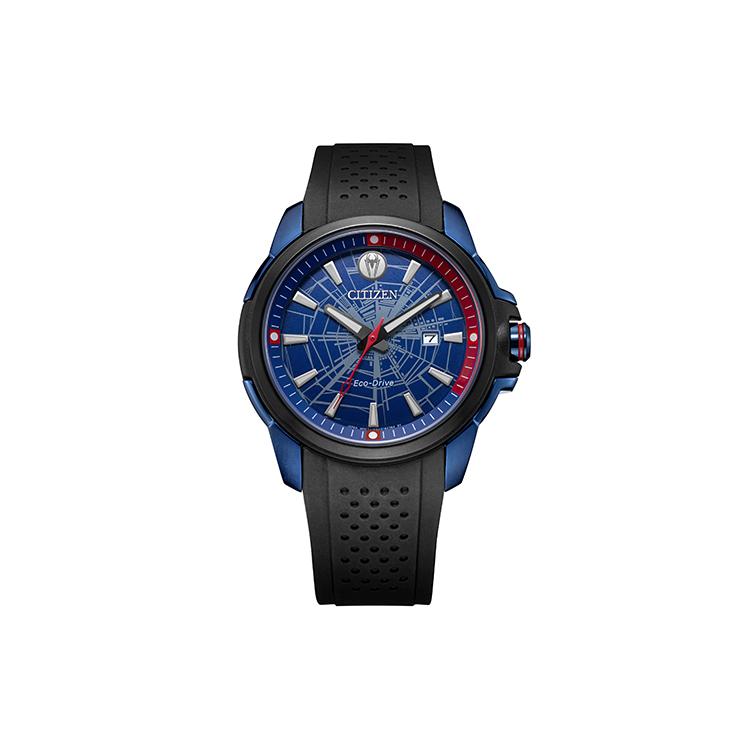 

CITIZEN Light Powered Quartz Movement Silicone Strap Watch Men s Watches Multicolor Watch Dial AW1156-01W Spider-Man