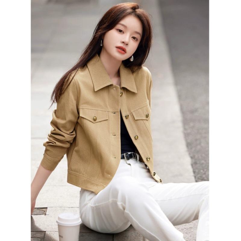 Casual Design and Workwear Style Jacket Spring New Slit Hem Jacket Women's Jacket