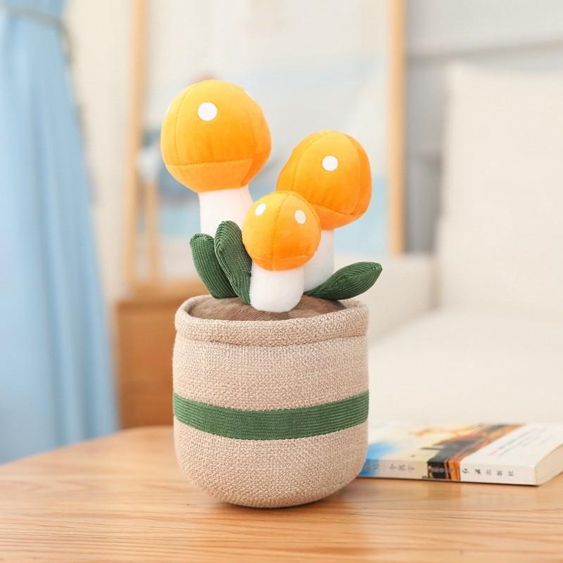 Simulation Plant Doll Daffodil Tulip Fun Potted Series Plush Toy Decorative Ornaments