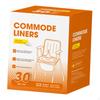 30 Pieces Commode Liners Drawstring Waste Bags Camping Toilet
