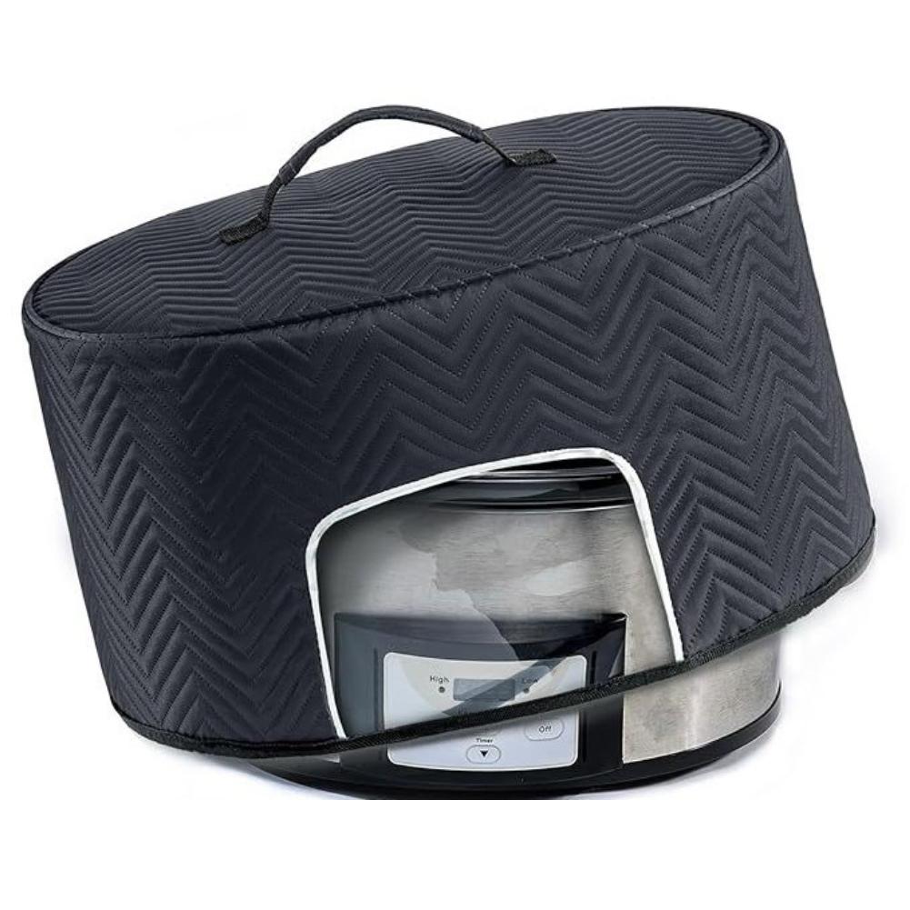 

For Parties For Family Gatherings Black Slow Cooker Lid Oval Protector Polyester Outer Layer Transparent Window China Mainland