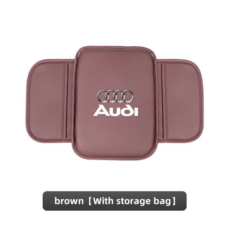 2026 Hot Car Armrest Box Pad Leather Auto Armrest Mat Car Accessories For Audi A1 A2 A3 A4 A5 A6 A7 A8 Q1 Q2 Q3 Q4 Q5 Q6 Q7 Q8 TT RS3 RS7