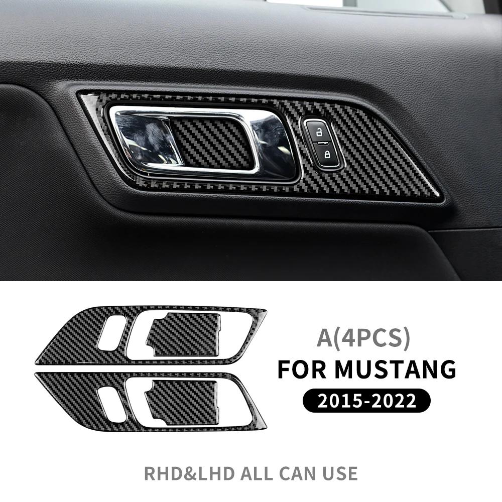 Real Carbon Fiber Dashboard Trim Panel for Ford Mustang 2015-2023 Interior