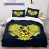 Club America Pattern Bedding,Quilt Set Quilt Cover Pillowcase Home Birthday Gift(1 * Duvet Cover + 2 * Pillowcase, Without Core)