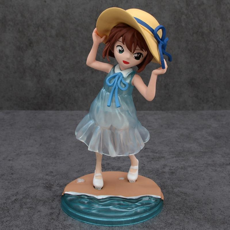 

Detective Conan Haibara Ai Beach Version with Hat 15cm Standing Pose Anime Figure Statue Desktop Decoration Gift 15cm