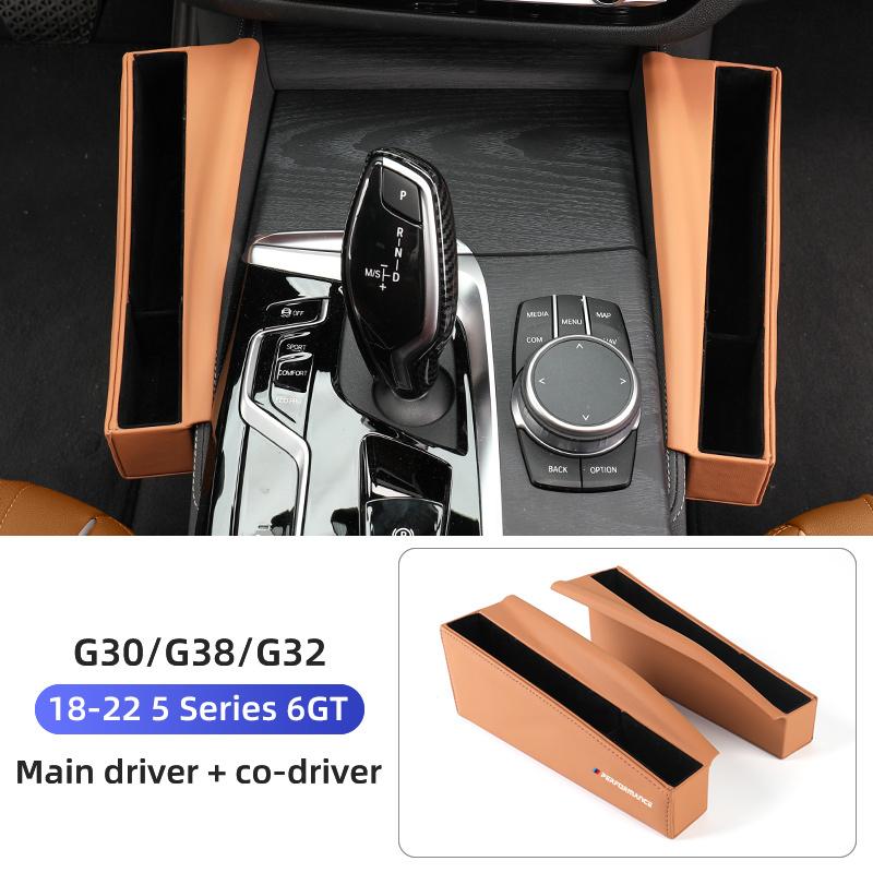 2025 Hot For BMW 5 Series 6GT G30 G38 G32 Car Central Storage Box Glasses Phone Holder Auto Seat Side Organizer Case Interior Ac