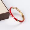 Enamel Enamel Flower Bangle Colorful Women's Hand Bracelet Vintage Cloisonne Bangle  Jewelry Gifts