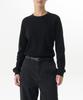 MUSINSA STANDARD WOMAN Women'S Waffle Relaxed Crew Neck Long Sleeve T-Shirt [Black]