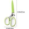Cive, Spice Scissors, Garlic Scissors, 5 Blade Scissors Herb Scissors Kitchen Scissors Food Scissors Multifunctional Kitchen Scissors Scissors