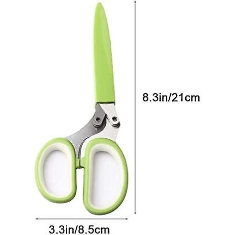 Cive, Spice Scissors, Garlic Scissors, 5 Blade Scissors Herb Scissors Kitchen Scissors Food Scissors Multifunctional Kitchen Scissors Scissors