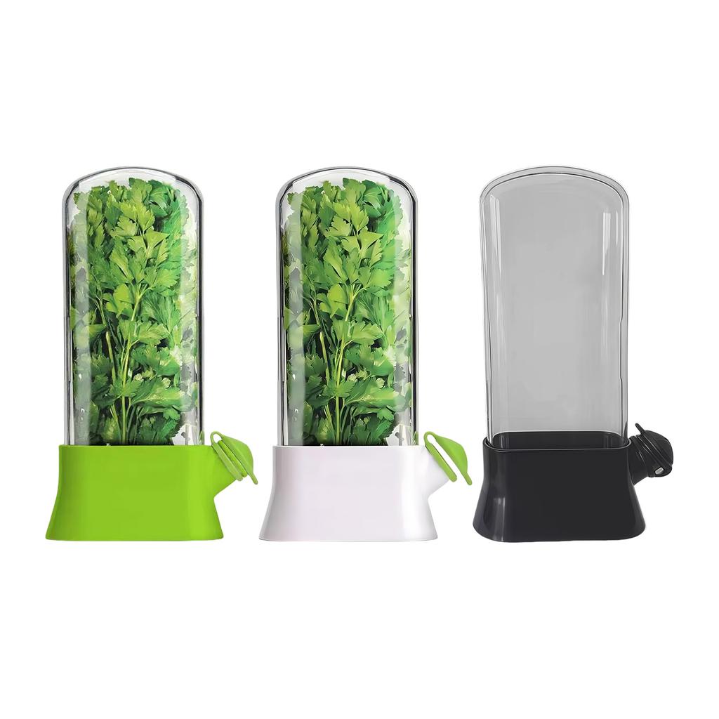 Herb Preserver Extenders Maintains Freshnesses 2 3 Interval Visible Lid Ventilated Bottom Safe for Refrigerator Storage