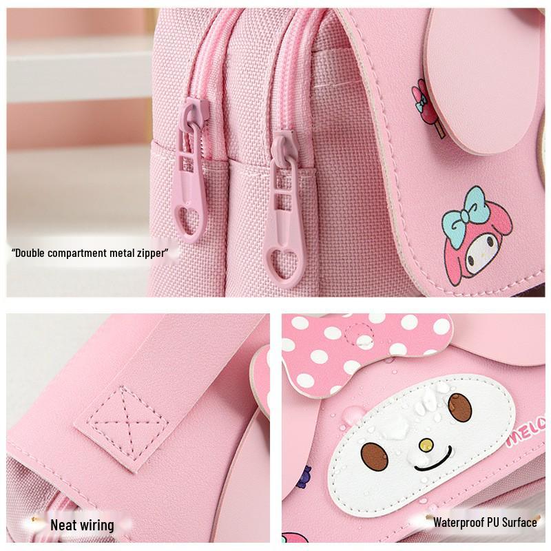 Sanrio Kuromi My Melody Pompompurin Large Capacity Cartoon Pencil Case