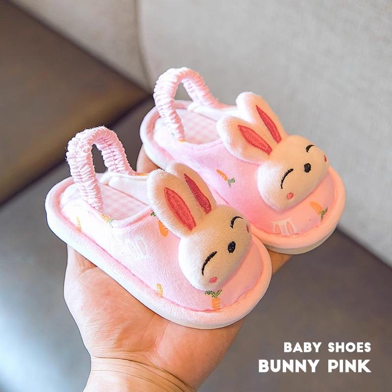 Baby Cloth Slippers Children's Cute Cotton Slippers Autumn Floor Mopping Breathable Not Cold Feet