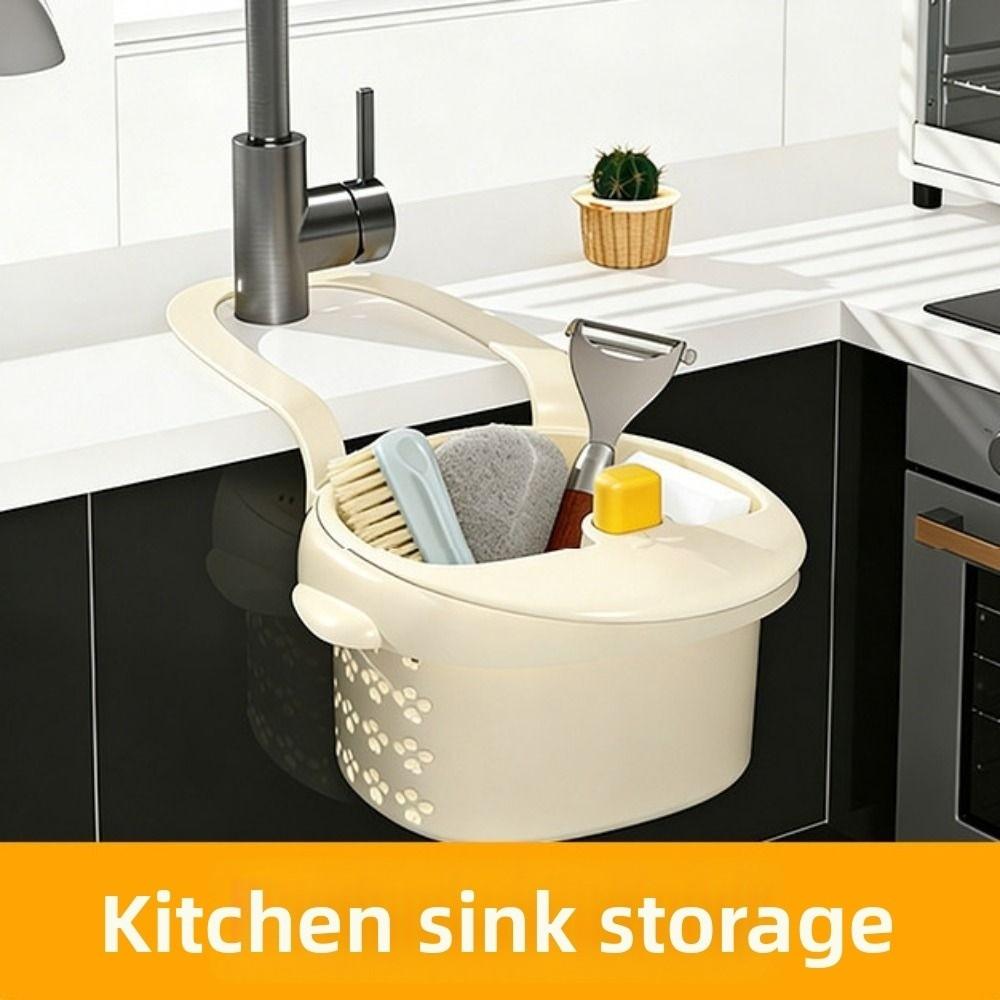 Creative Sink Hanging Strainer Basket Automatic Dumping Filter Basket Kitchen Accessories