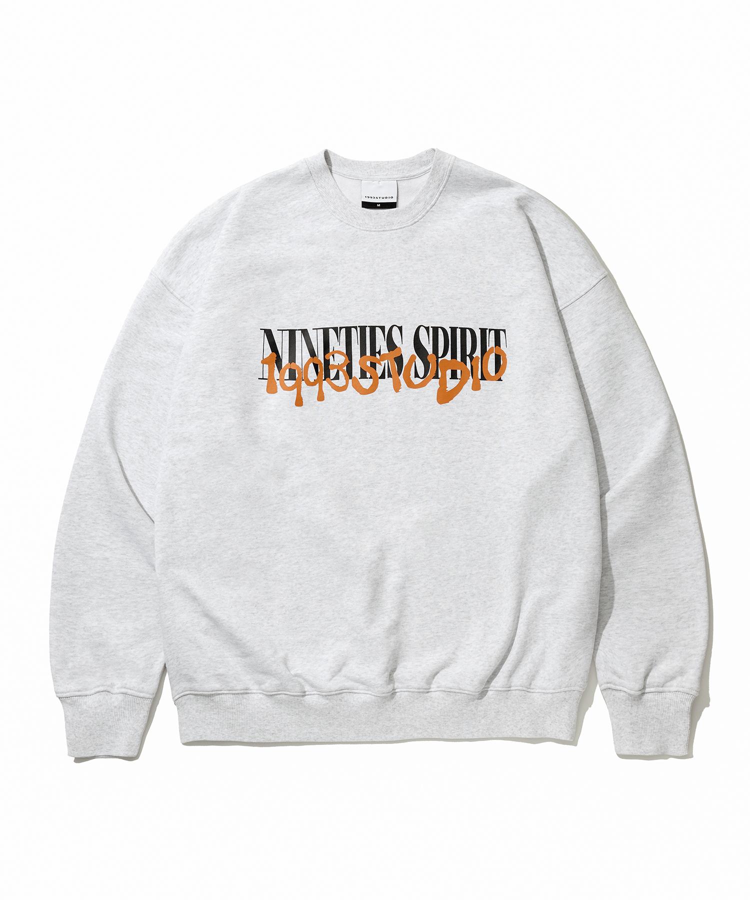 Свитшот 1993 Studio Ninety S Spirit_Светло-серый Light Gray/M
