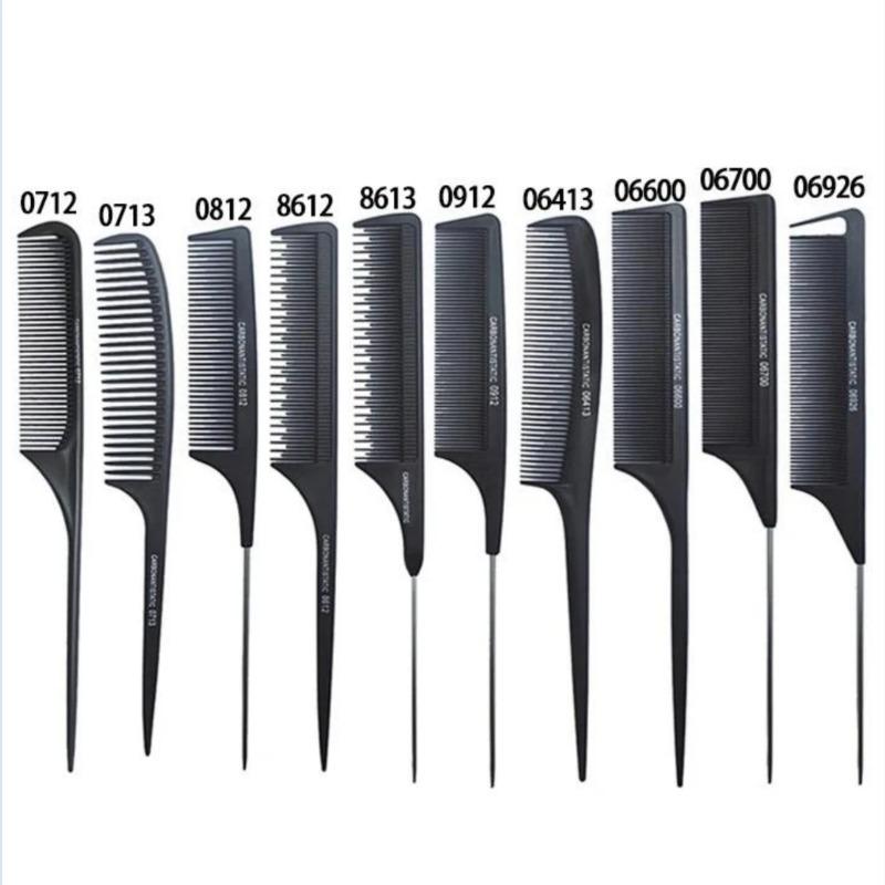 

Расческа для укладки крысиного хвоста, пластиковая антистатическая термостойкая расческа для хвоста для всех типов волос, расческа для хвоста с тонкими зубцами для мужчин и женщин