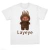 Parody Kanye Layeye T-shirt Creative Short-sleeved Pure Fun and Funny T-shirt for Both Women
