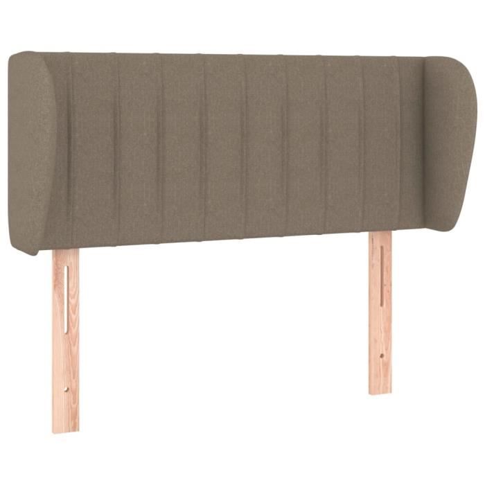 VidaXL Tête de lit avec oreilles Taupe 83x23x78-88 cm Tissu3117360