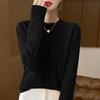 Autumn and Winter Pullover Women's Merino Sweater O-neck Thick Solid Color Jumper Casual Fashion Cashmere Sweater Top