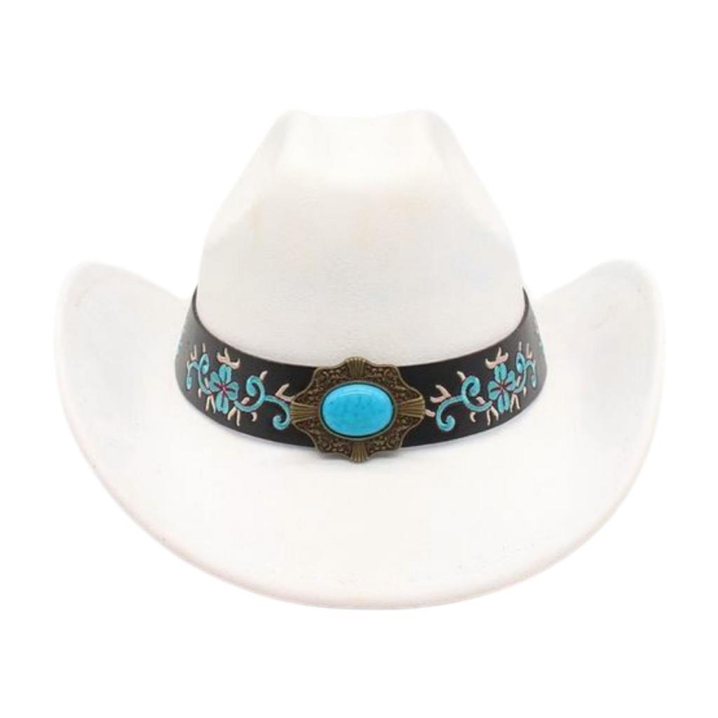 Foreign Trade  Tourism Top Hat Niche Western Cowboy Hat Niche Ethnic Style Skull Stage Dance Performance Hat