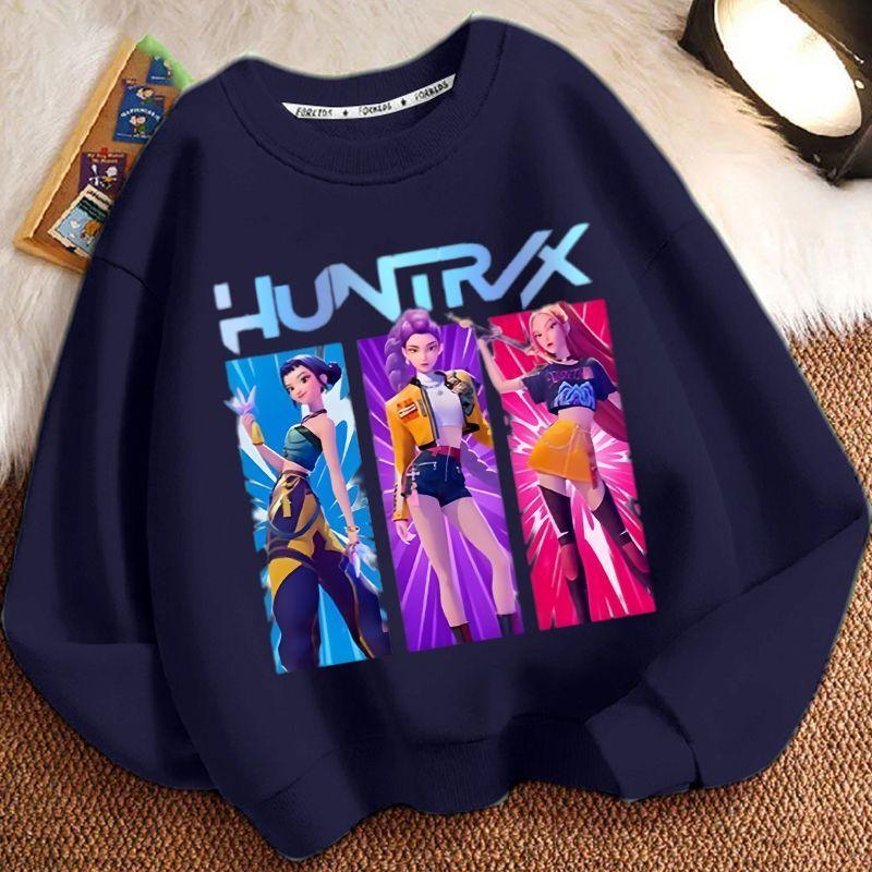 Kinder Hexenjagd Team Rundhals-Hoodie, Frühling und Herbst Jungen und Mädchen Langarm Freizeitjacke