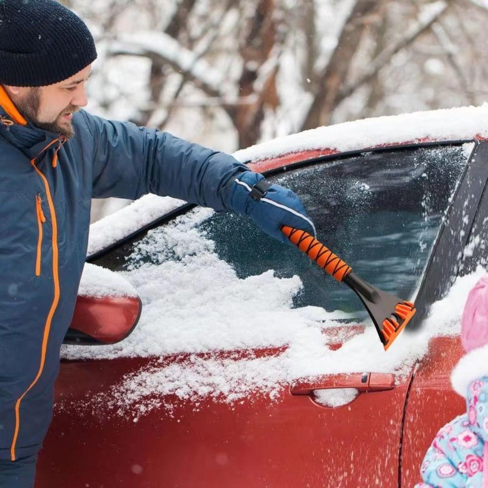 Sturdy and Durable Snow Brush Portable Windshield Remover Flexible Tool Ice Scraper  Frost Removal