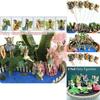 6pc Miniature Fairy Garden Figurines Set Vibrant Multicolored Outdoor Micro Landscape Decor