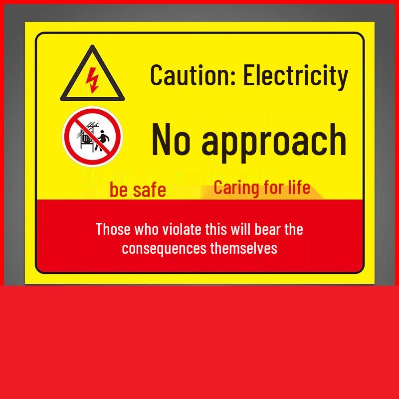 Electrical Hazard Warning Sign