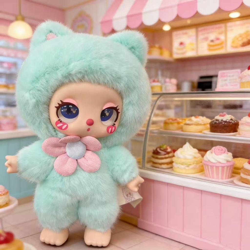 Liila Toys 1st Generation Liila's Lucky Cat Mascot Plush Toy  Blind Box with Cute Pastel Design  10 Types, 2 Secret Varieties (1 Random)