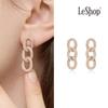 [LsSHOP] 14K Selina Link Earrings (Gold Plated)_LJ5150BRE