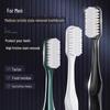 Hefengyu Men's Medium Hard Toothbrush 2-Pack: Durable Small Heads for Adults