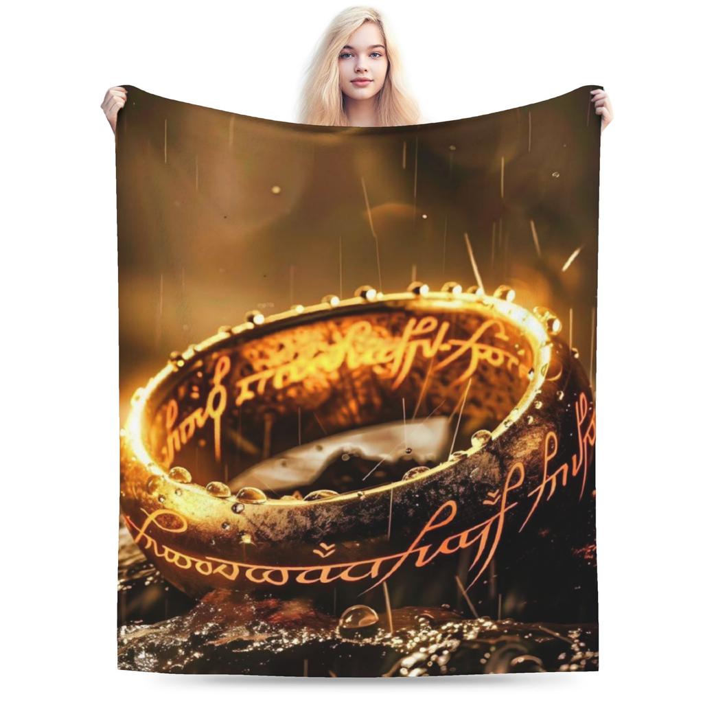 Pătură Imprimată Gollum Lord of the Rings Pentru Bărbați Femei Caldă Confortabilă Pufoasă Pături Aruncate pentru Canapea 50x60 Inch Multi-dimensiune