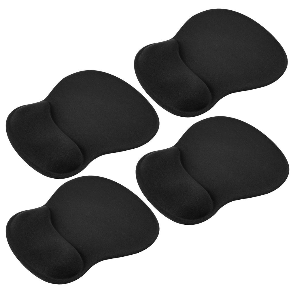1/4 Pcs Ergonomic Mouse Pad Non-Slip Base Supportive Mouse Pads with Concave Gel Wrist Pads for Laptop Computer Office Accessory