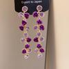Silver Needle Heart Zircon Rhinestone Earrings - High-End Fashion Design