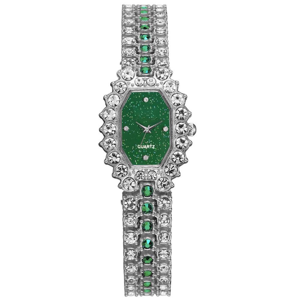 

Роскошные женские часы, женские квадратные часы с бриллиантами, кварцевые часы из сплава Clcok, повседневные наручные часы со звездным небом 1pcs Watch