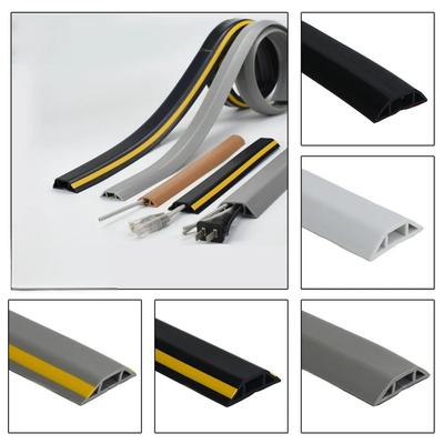 1pc 1mX4cm Floor Cord Cover Protector Overfloor Cord Protector Self-Adhesive Power Cable Protector Silicone Cord  Protect Wires