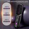 Adjustable Temperature Hair Brush Cordless Hair Straightener Brush with Fast Heating Negative Ions for Fluffy Curly for Electric
