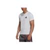 Adidas Logo Print Sports Crew Neck Short Sleeve T-Shirt Men Tops White H28785