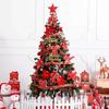 1pc Christmas Tree Large Christmas Ornaments High Quality Artificial Xmas Tree Indoor Outdoor Green With Metal Stand PVC